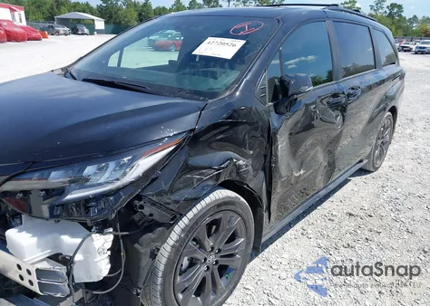 2025 Toyota Sienna Xse z USA, uszkodzony, nr VIN 5TDCRKEC8SS263967